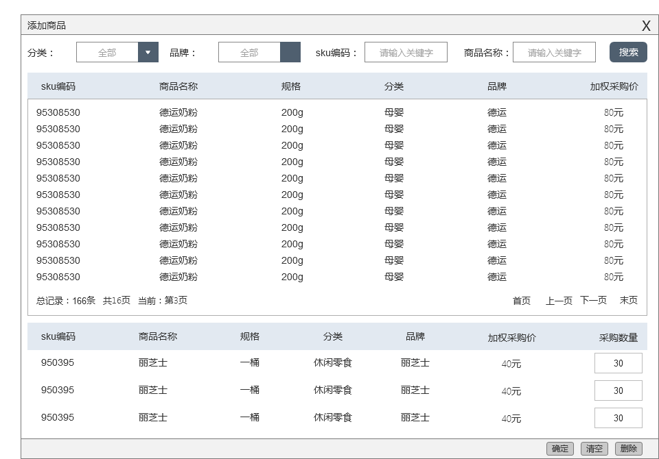 电商后台系统：管理后台篇之采购管理（执行层）