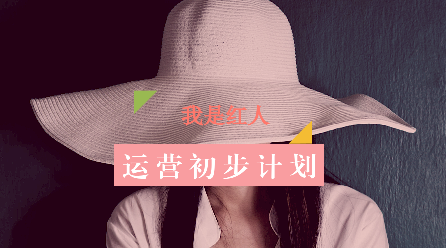 「我是红人」的运营初步计划